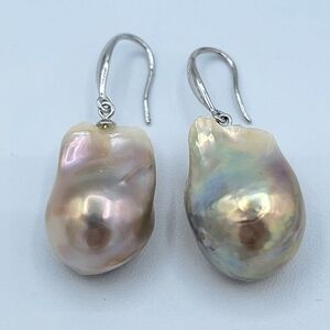 Flameball Pearl Earrings NEW #2371